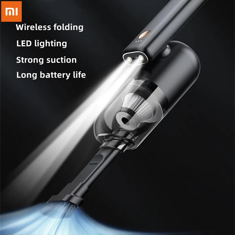 Xiaomi Беспроводной складной автомобильный пылесос Xiaomi, 180 °, Мощное всасывание, портативный ручной мини-пылесос со светодиодной подсветкой для салона автомобиля, дома
Xiaomi Беспроводной складной автомобильный пылесос Xiaomi, 180 °, Мощное всасывание, портативный ручной мини-пылесос со светодиодной подсветкой для салона автомобиля, дома