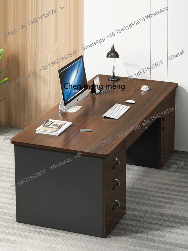 Office, boss table, simple modern office staff table and chair combination, home computer table
Office, boss table, simple modern office staff table and chair combination, home computer table