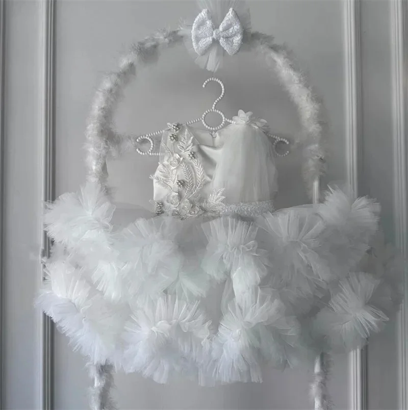Customized Flower Girl Dress Lace Applique Tulle Puffy Flowers Wedding Birthday Party Holy Communion Banquet Princess Gowns
Customized Flower Girl Dress Lace Applique Tulle Puffy Flowers Wedding Birthday Party Holy Communion Banquet Princess Gowns