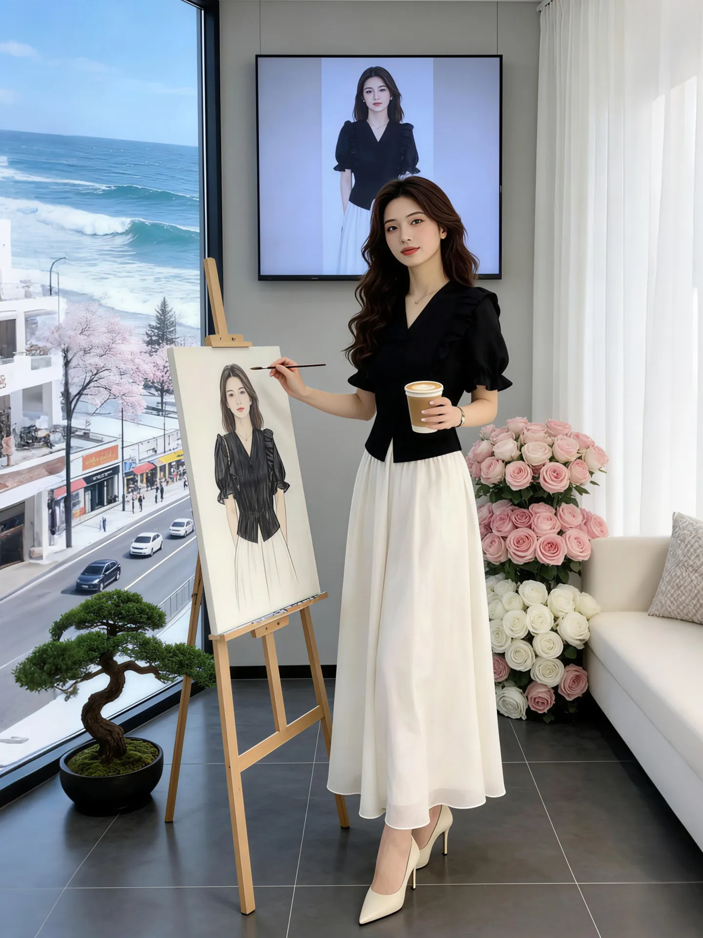 Elegant Summer New Women's Bubble Short Sleeve Skirt Set Intellectual Gentle Style Casual Comfortable Lightweight Fashion
Elegant Summer New Women's Bubble Short Sleeve Skirt Set Intellectual Gentle Style Casual Comfortable Lightweight Fashion