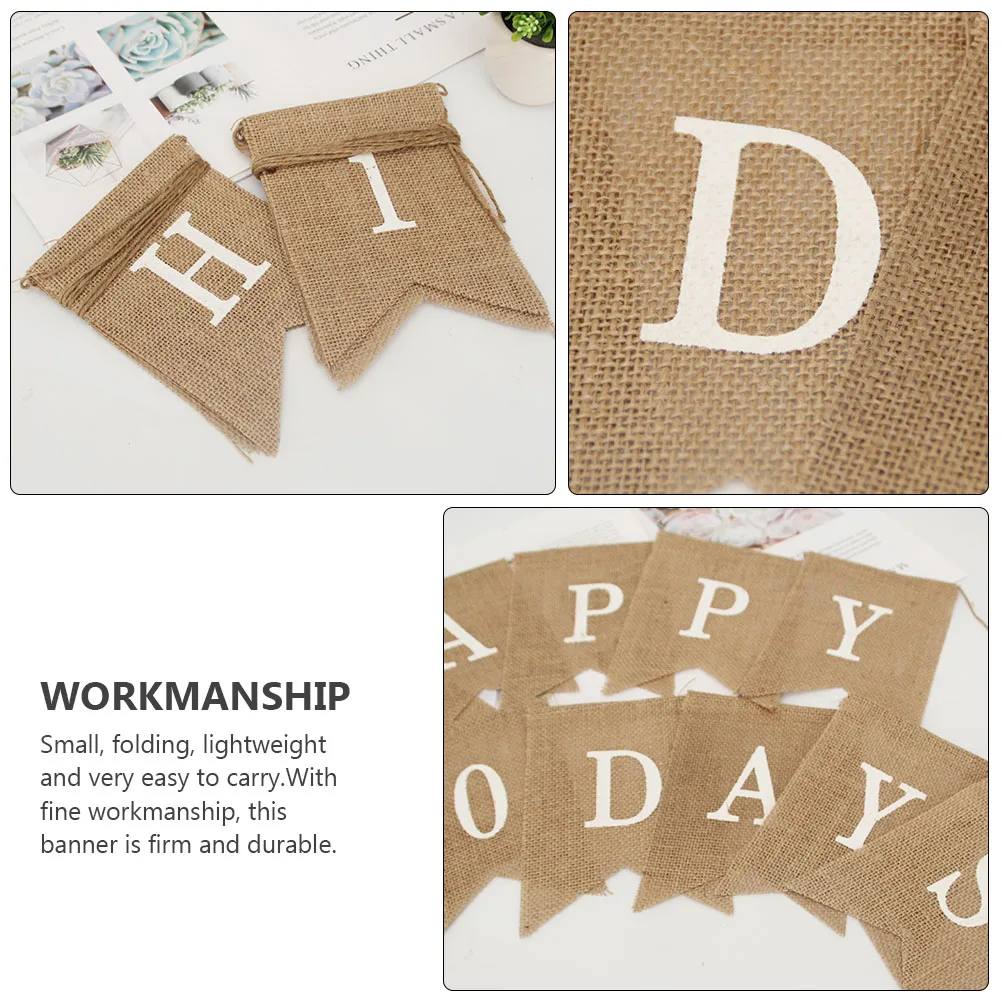 1 pc Happy 100 Days Swallowtail Bunting Linen Banner Creative Baby Decoration Foldable Lightweight Khaki Reusable Bunting For
1 pc Happy 100 Days Swallowtail Bunting Linen Banner Creative Baby Decoration Foldable Lightweight Khaki Reusable Bunting For