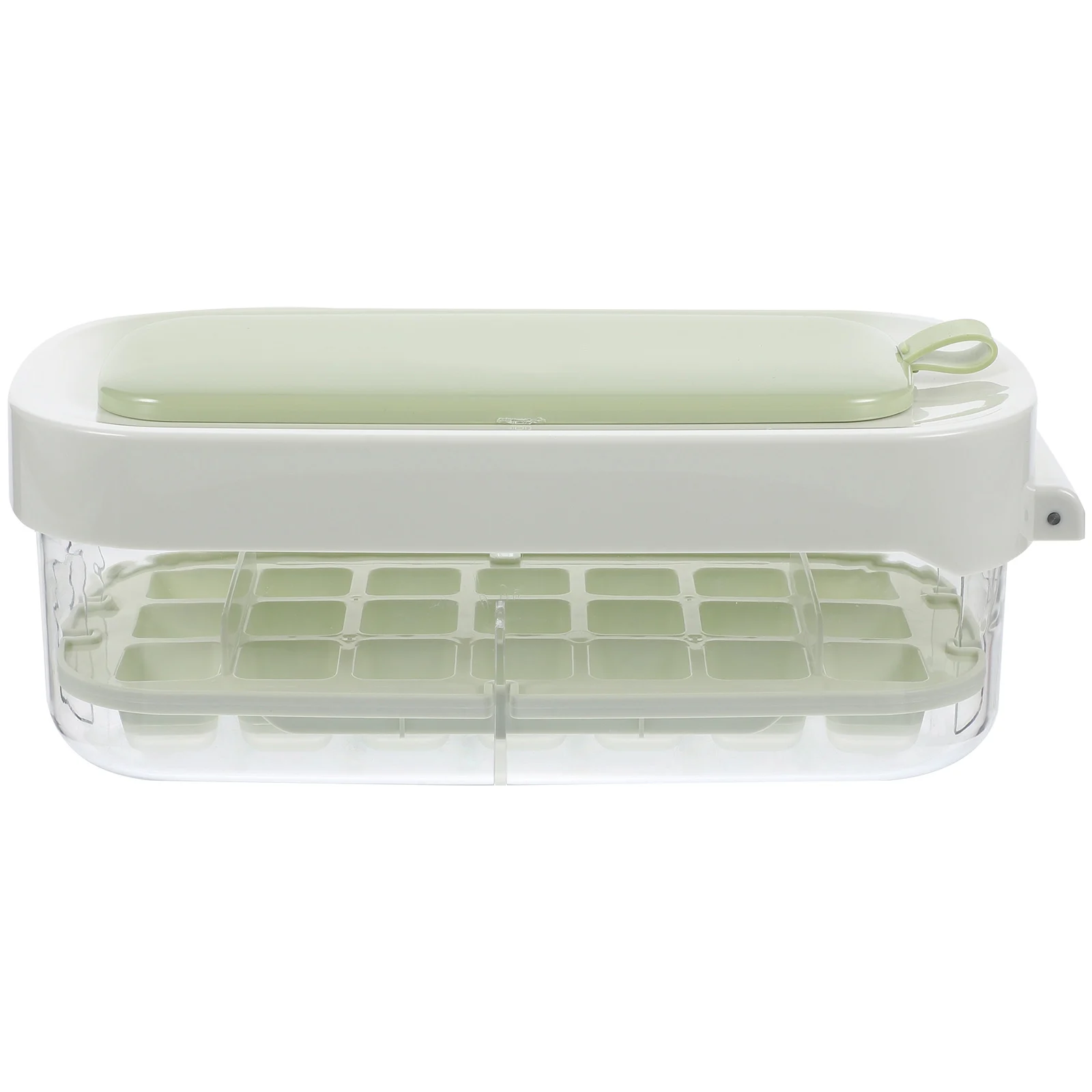 Silicone Ice Tray Large Capacity Cube Maker Reusable Mold Green Set Press Type Easy Operation Convenient Storage Freezer Box
Silicone Ice Tray Large Capacity Cube Maker Reusable Mold Green Set Press Type Easy Operation Convenient Storage Freezer Box