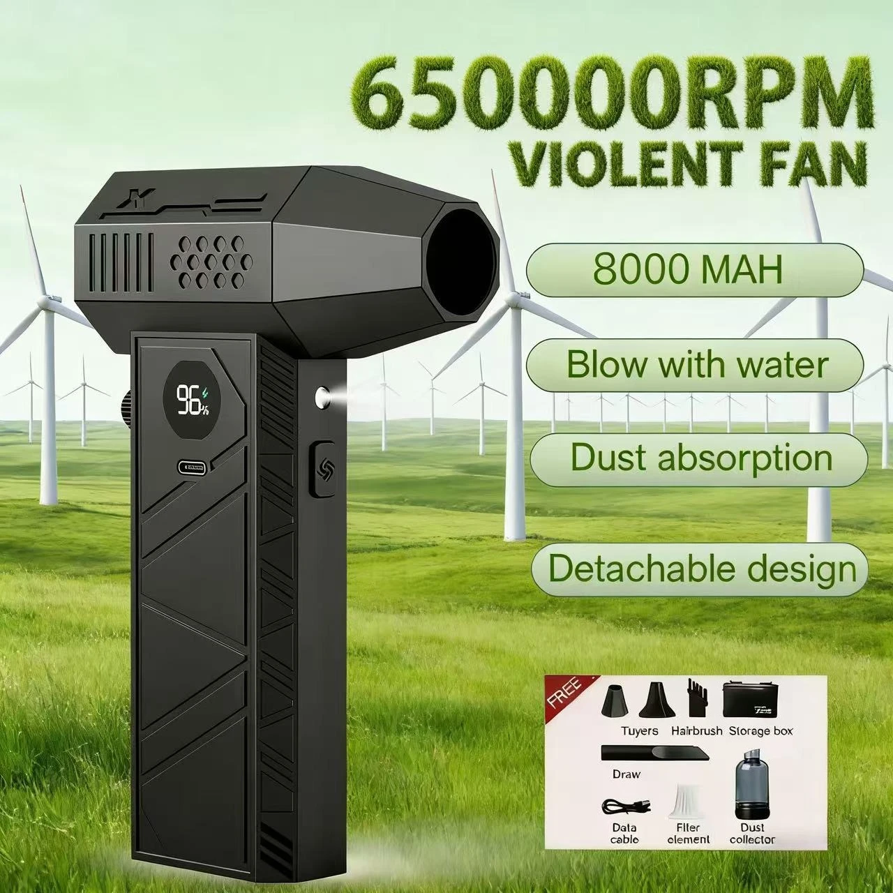 C6/X6 Turbo Jet Blower 650000RPM Electric Powerful Air Blower Remove Water Snow Dust 58m/s Turbo Fan westtune 야외 무선 공기 펌
C6/X6 Turbo Jet Blower 650000RPM Electric Powerful Air Blower Remove Water Snow Dust 58m/s Turbo Fan westtune 야외 무선 공기 펌