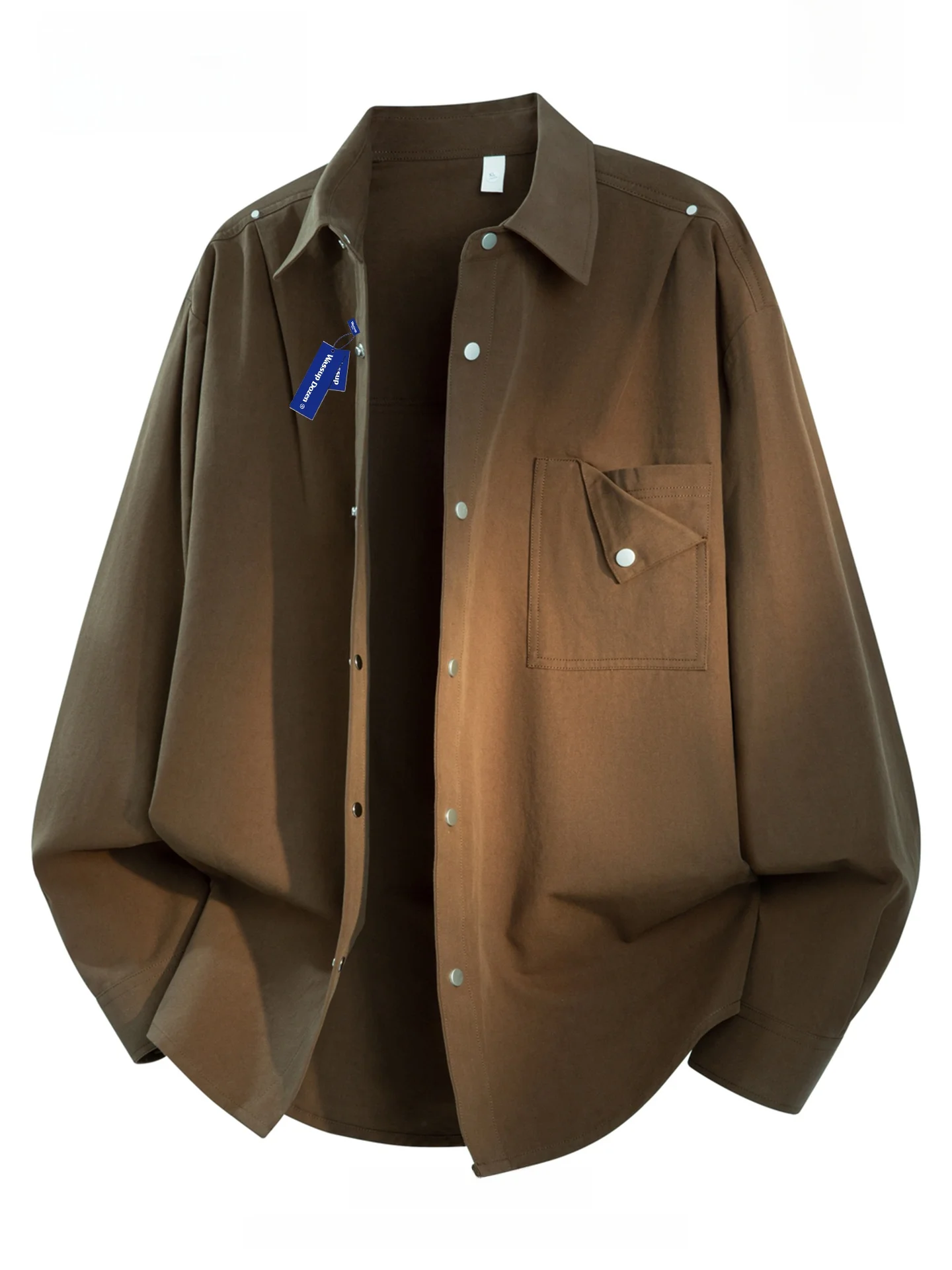 Wassup Dozen American Sle Long Sve Loose Casual Design Men's Brown irt Jaet Collar Flip Outerwear Resistant to Wind ...
Wassup Dozen American Sle Long Sve Loose Casual Design Men's Brown irt Jaet Collar Flip Outerwear Resistant to Wind ...