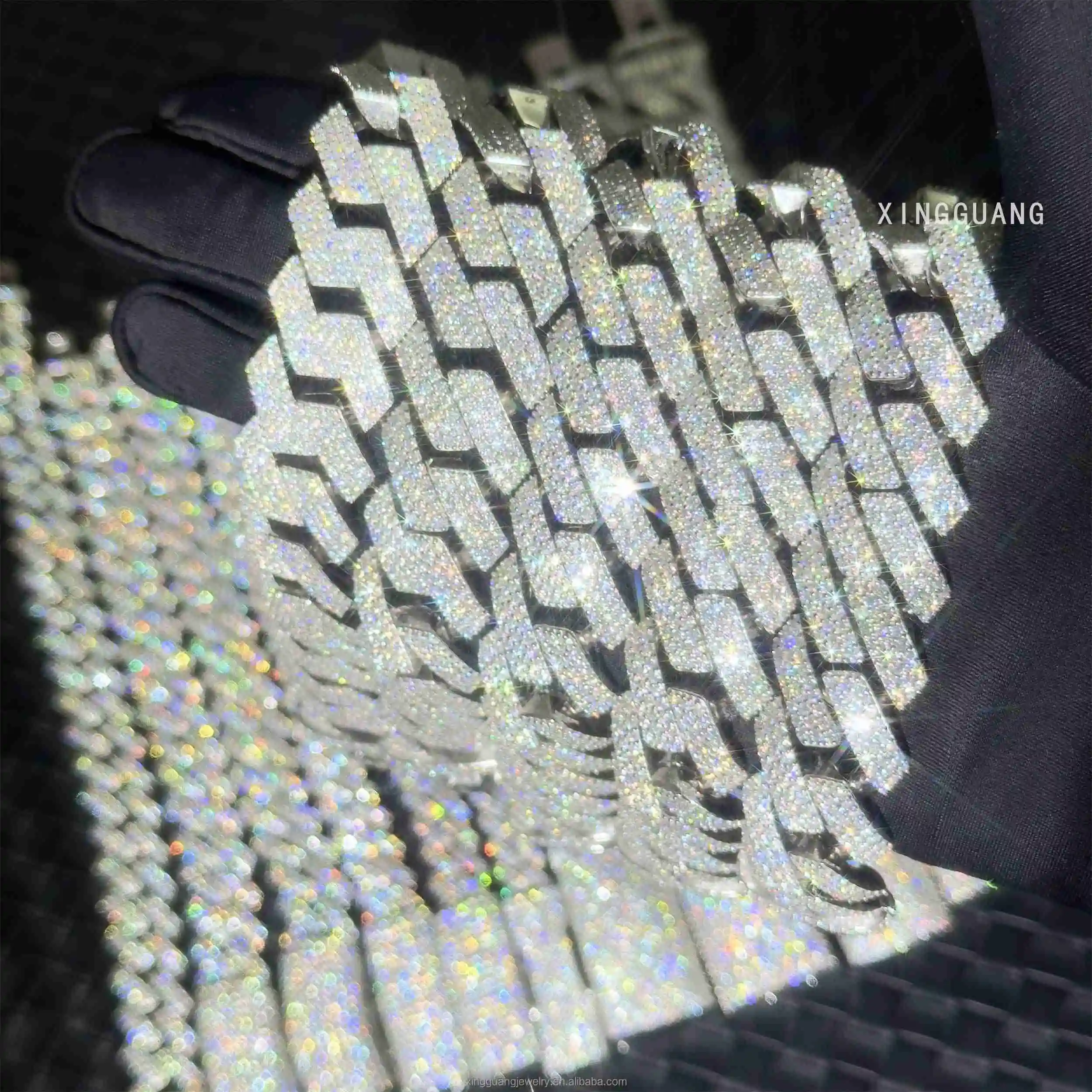 4 ряда тяжелой серебряной цепи из стерлингового серебра 925 пробы, ювелирные изделия, кубинская цепочка VVS, муассанит, камень с бриллиантовым тестером, пропускное ожерелье
4 ряда тяжелой серебряной цепи из стерлингового серебра 925 пробы, ювелирные изделия, кубинская цепочка VVS, муассанит, камень с бриллиантовым тестером, пропускное ожерелье