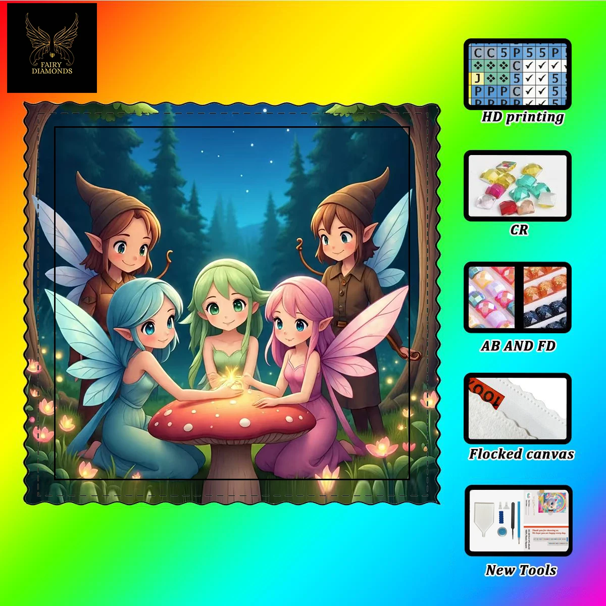 【FAIRY_ Diamond Art】Elf girl Crystal AB Rhinestone FD Rhinestone Perfect Resin Diamond
【FAIRY_ Diamond Art】Elf girl Crystal AB Rhinestone FD Rhinestone Perfect Resin Diamond