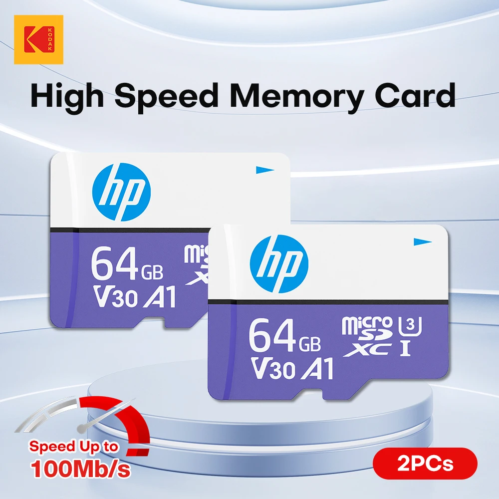 2 шт. HP оригинальная карта памяти SDXC Micro SD 64 ГБ высокоскоростная Full HD и 4K U3 A2 V30 для камер/автомобильных телефонов
2 шт. HP оригинальная карта памяти SDXC Micro SD 64 ГБ высокоскоростная Full HD и 4K U3 A2 V30 для камер/автомобильных телефонов