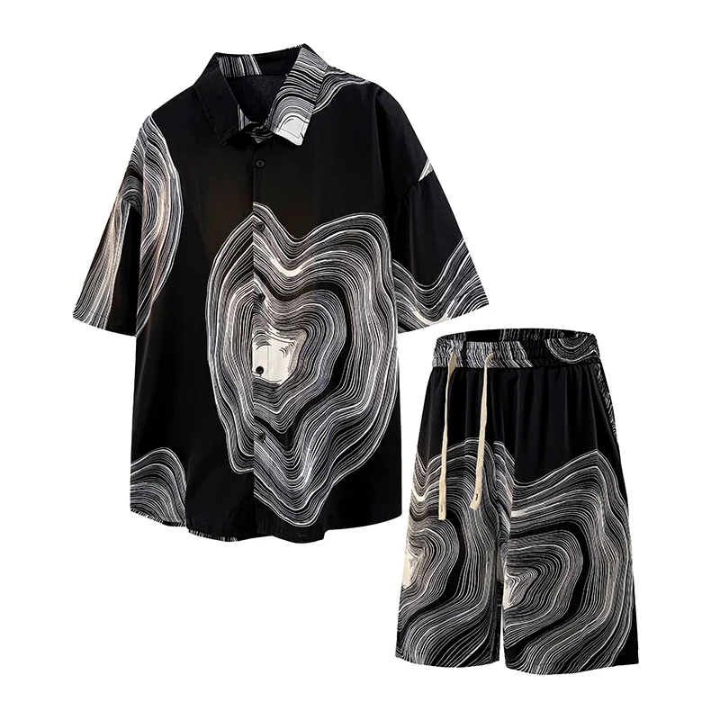 2026 New Ice Silk Suit For Men's Summer Suit Short Sleeve Shirt Summer Men's Large Size Men's Beach Flower Shirt and Shorts Set
2026 New Ice Silk Suit For Men's Summer Suit Short Sleeve Shirt Summer Men's Large Size Men's Beach Flower Shirt and Shorts Set