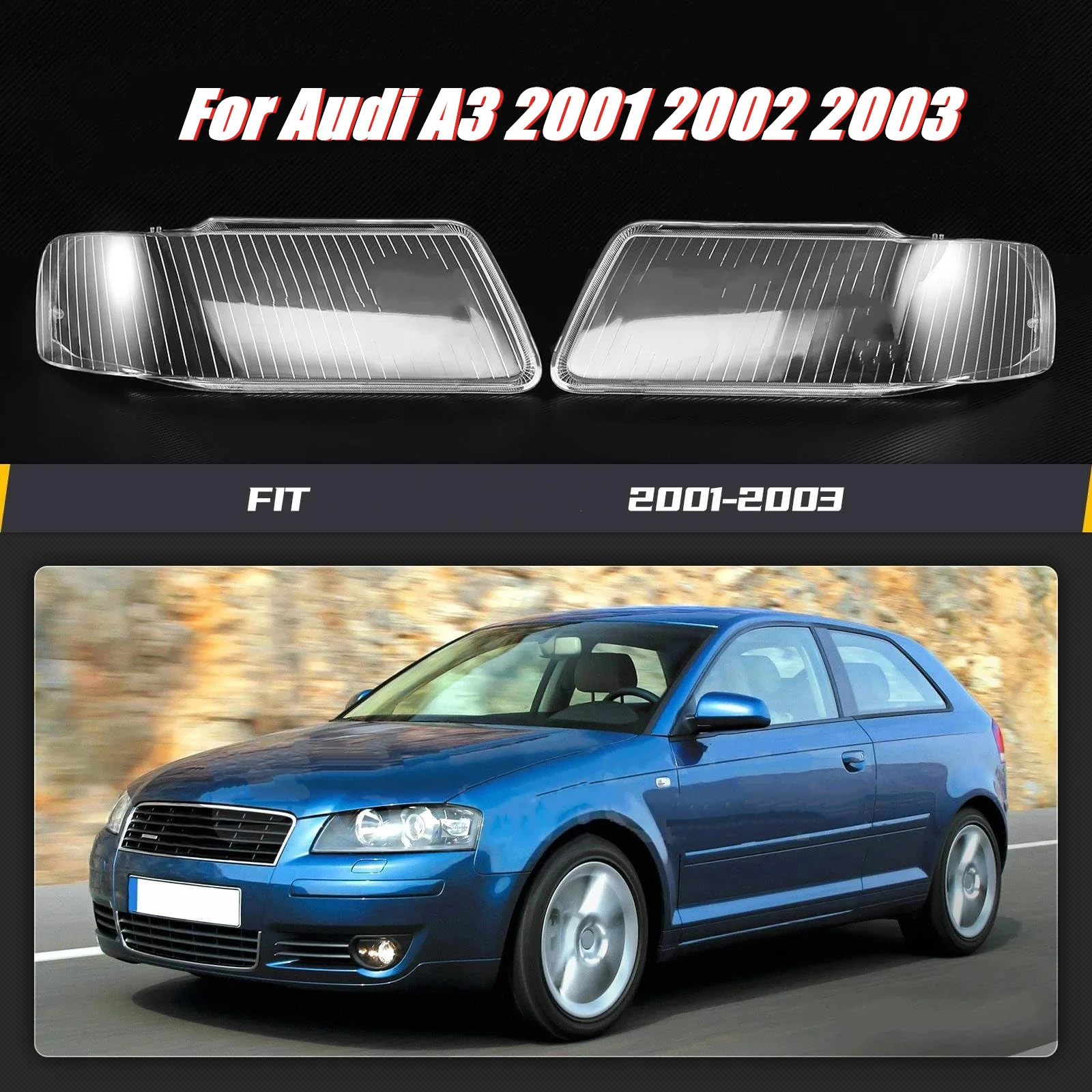 1PCS Car Front Headlight Lens Cover For Audi A3 2001 2002 2003 Clear Headlamp Shell 8L0941004K 8L0941003AF
1PCS Car Front Headlight Lens Cover For Audi A3 2001 2002 2003 Clear Headlamp Shell 8L0941004K 8L0941003AF