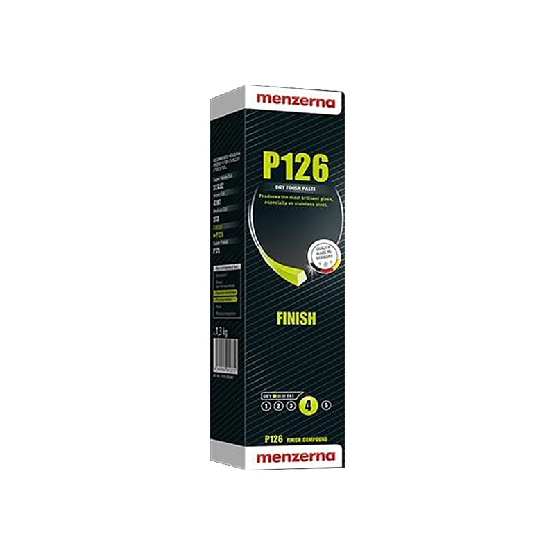 Menzerna P126 Solid Polish Pink Dry-Grease Formula Mirror Finish Final Polishing Compound for Jewelry Stainless Steel
Menzerna P126 Solid Polish Pink Dry-Grease Formula Mirror Finish Final Polishing Compound for Jewelry Stainless Steel