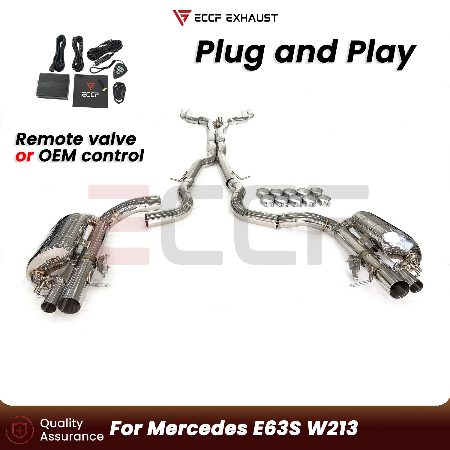 Sporty Stainless steel polishing design Catback Exhaust FOR Mercedes E63S W213 Aggressive Exhaust Sound Plug and Play
Sporty Stainless steel polishing design Catback Exhaust FOR Mercedes E63S W213 Aggressive Exhaust Sound Plug and Play