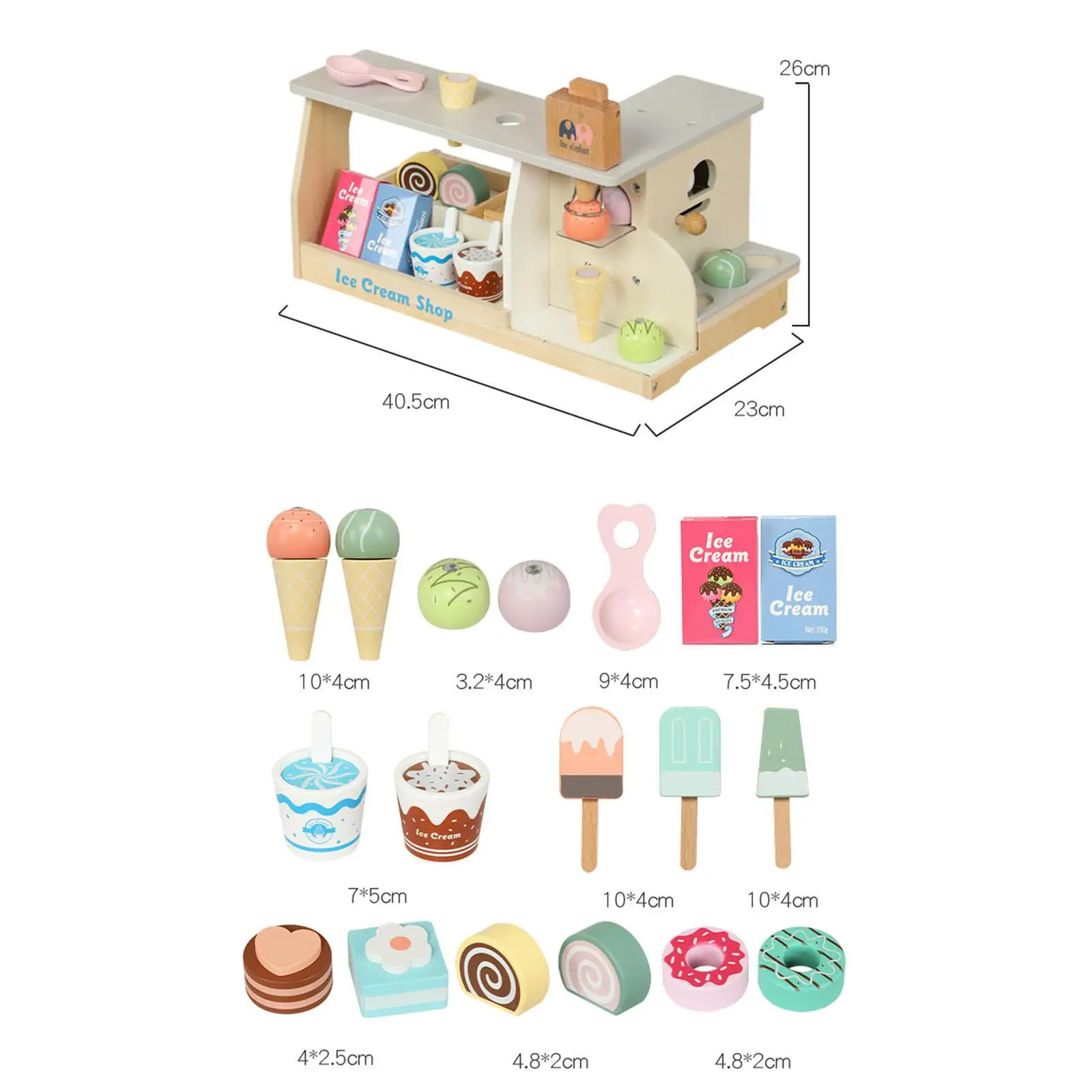 Ice Cream Counter Set Simulated Ice Cream Toy for Kids Girls Birthday Gifts
Ice Cream Counter Set Simulated Ice Cream Toy for Kids Girls Birthday Gifts