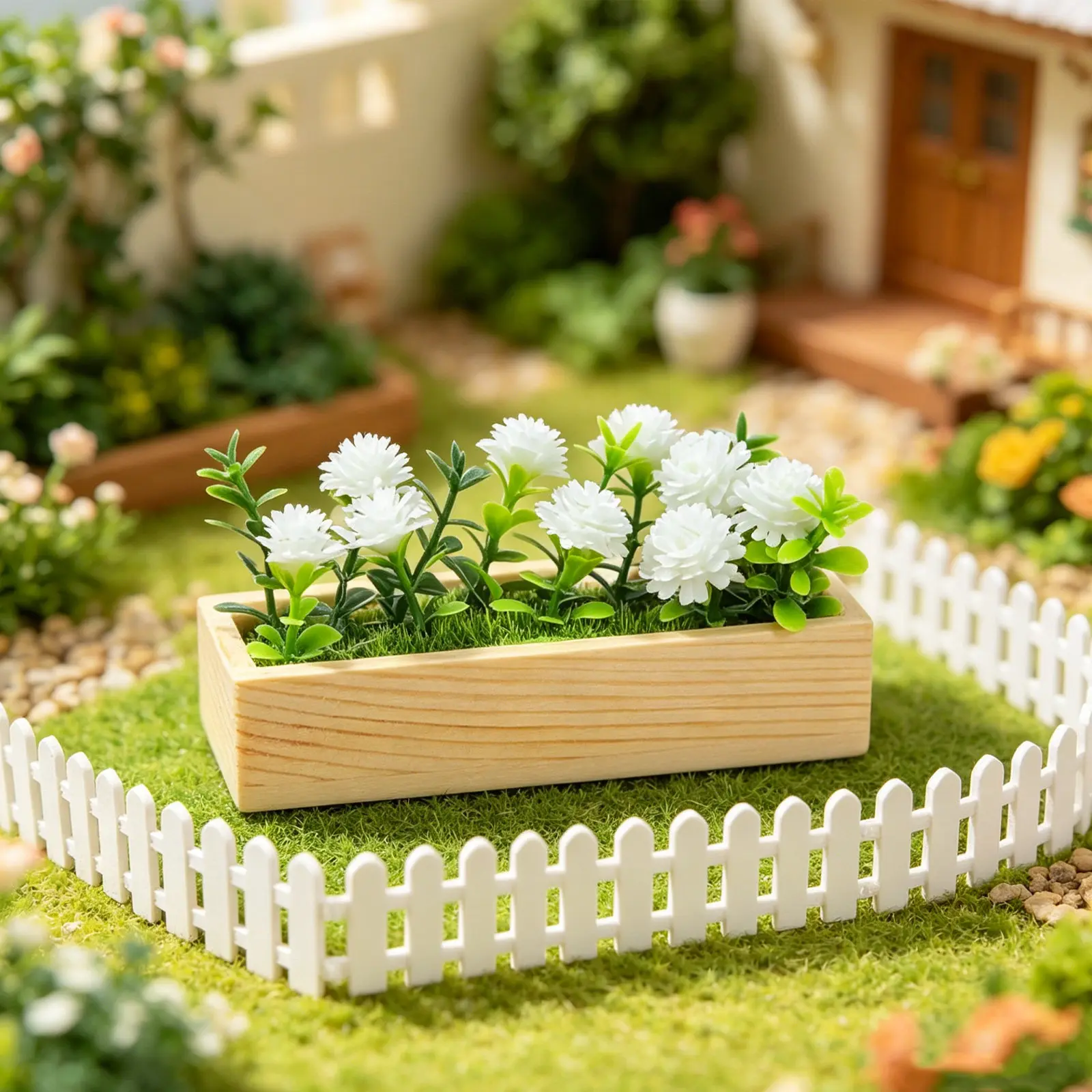 3Pcs Mini Garden Flower Fence Realistic Wooden Miniature Plant Pots for Dollhouse Balcony Window Fairy Garden Decoration Micro
3Pcs Mini Garden Flower Fence Realistic Wooden Miniature Plant Pots for Dollhouse Balcony Window Fairy Garden Decoration Micro