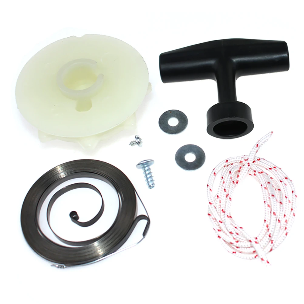 Recoil Spring+Starter Pulley+Starter Handle+Rope Kit For Poulan 2550LE 2550SE 2550T 2555FLW BH2160 BH2160LE BH2660 S1634 S1634LE
Recoil Spring+Starter Pulley+Starter Handle+Rope Kit For Poulan 2550LE 2550SE 2550T 2555FLW BH2160 BH2160LE BH2660 S1634 S1634LE