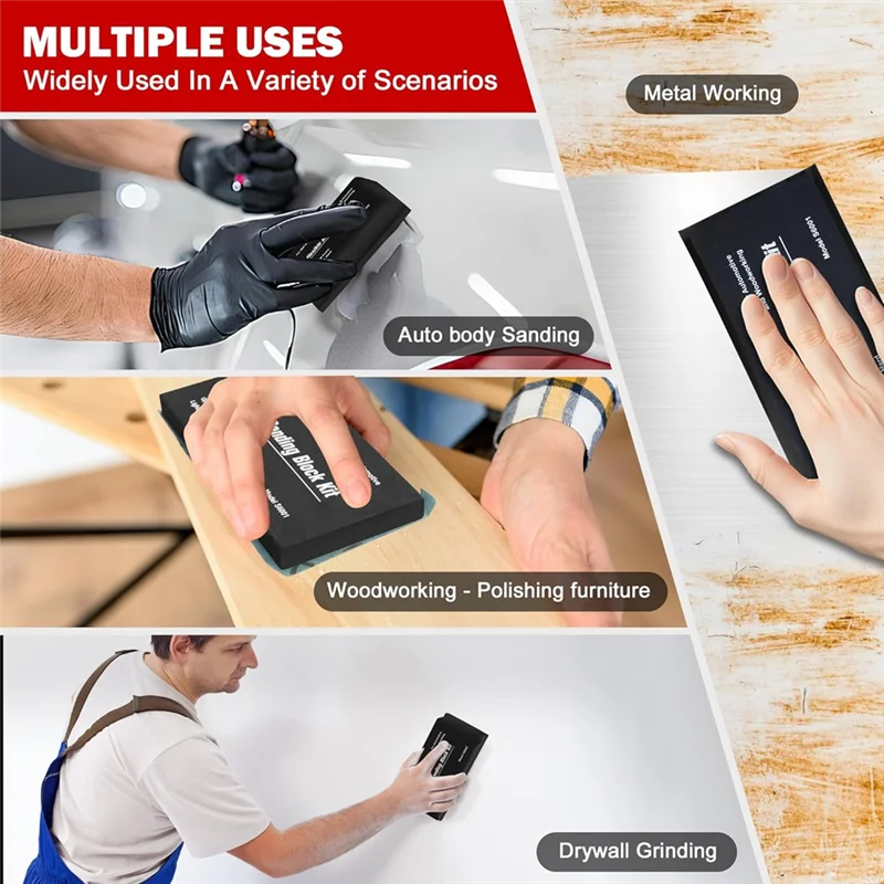 【24-часовая распродажа】7 шлифовальных блоков для кузова, набор гибких блоков из пены Eva для влажной или сухой шлифовки, набор шлифовальных губчатых блоков
【24-часовая распродажа】7 шлифовальных блоков для кузова, набор гибких блоков из пены Eva для влажной или сухой шлифовки, набор шлифовальных губчатых блоков