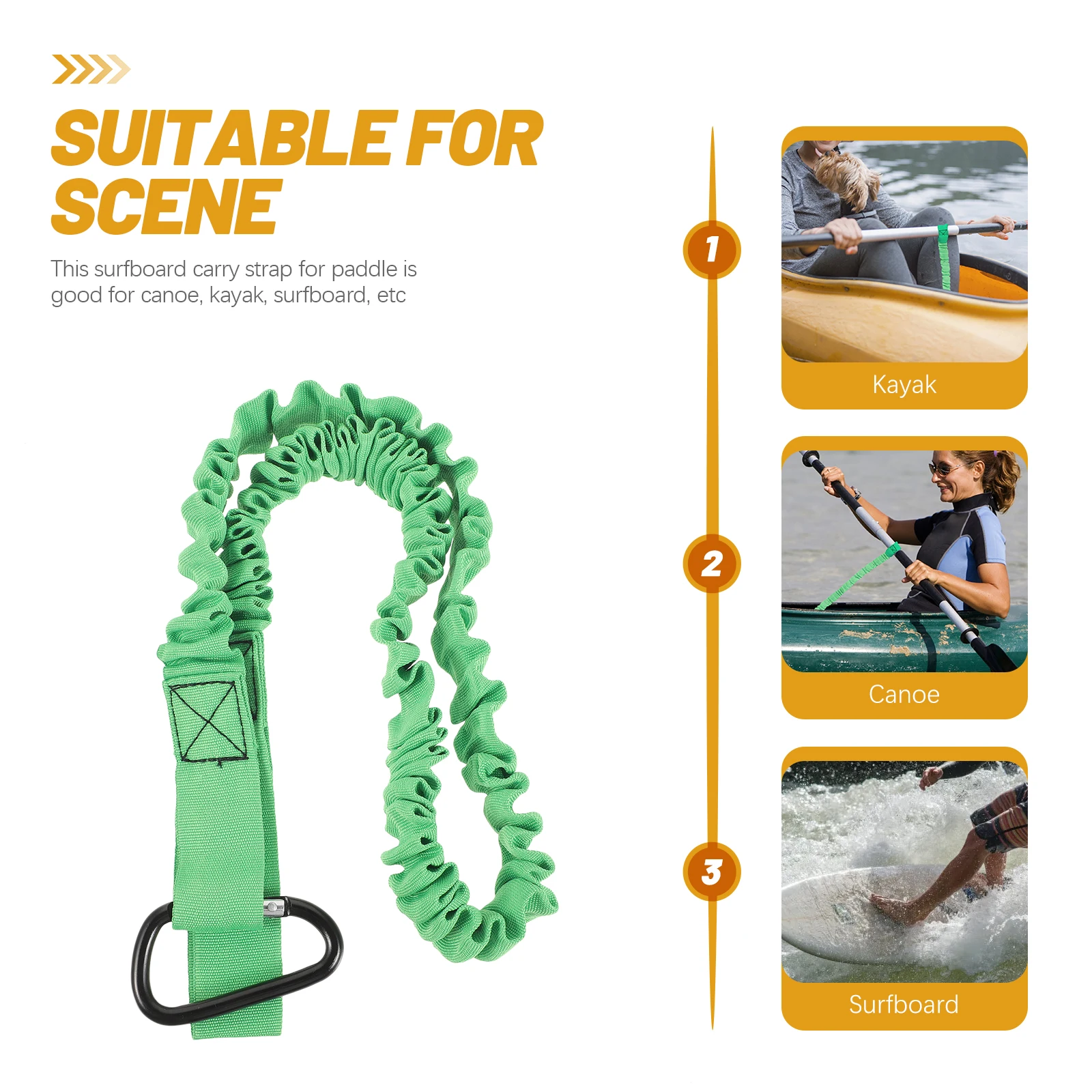 2 Pcs High Elastic Anti Lost Rope for SUP Kayak Canoe Surfboard Fixing Strap Detachable Adjustable Carry Safety Accessory
2 Pcs High Elastic Anti Lost Rope for SUP Kayak Canoe Surfboard Fixing Strap Detachable Adjustable Carry Safety Accessory