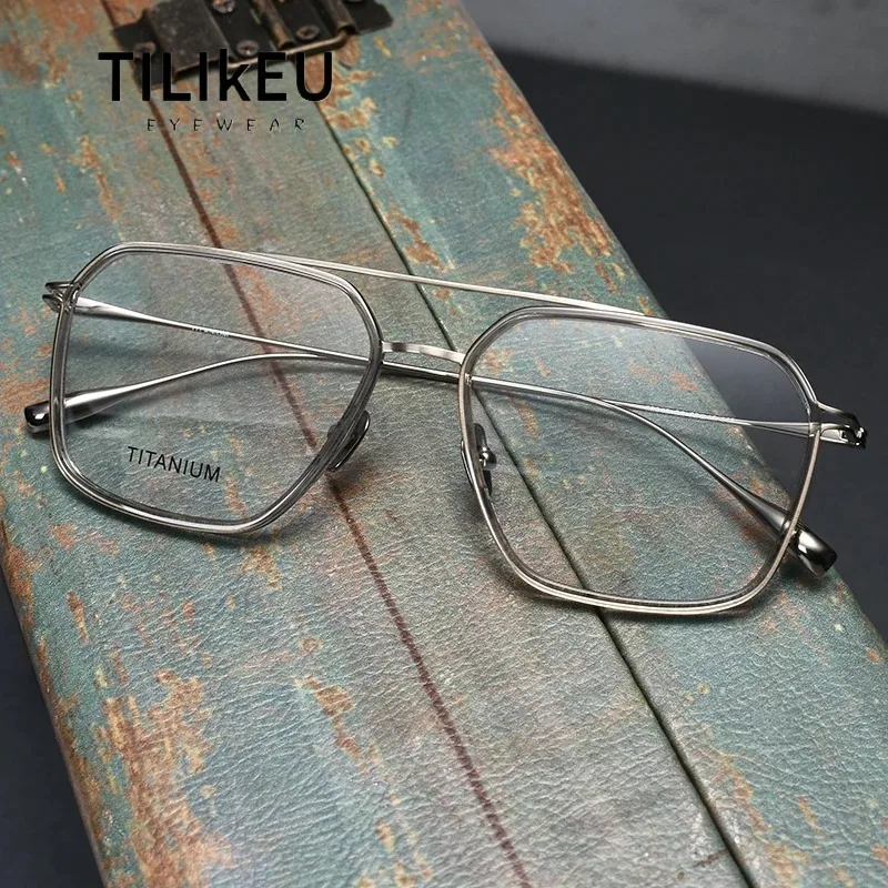 Оправа для очков высшего качества из чистого титана для мужчин, двойной мост, стиль пилота, ретро, тренд с большим лицом, красивая удобная оправа для очков
Оправа для очков высшего качества из чистого титана для мужчин, двойной мост, стиль пилота, ретро, тренд с большим лицом, красивая удобная оправа для очков