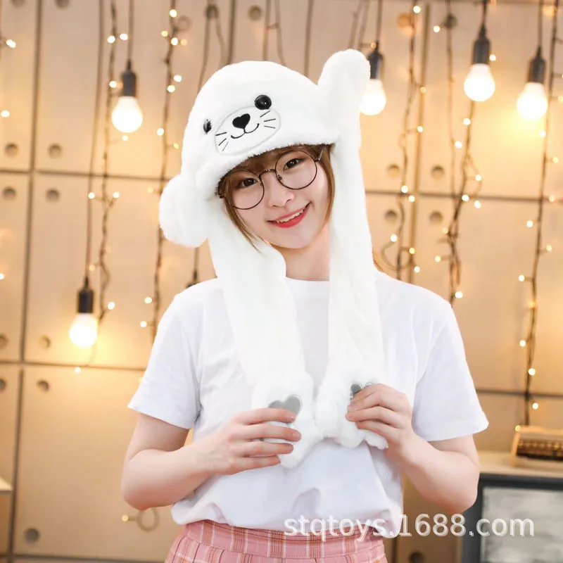 Funny Cartoon Bunny Ear Move Hat Jumping up Toys Animal Plush Cosplay Cap Kids Party for Adult Girls Gift Plush Hat Toys
Funny Cartoon Bunny Ear Move Hat Jumping up Toys Animal Plush Cosplay Cap Kids Party for Adult Girls Gift Plush Hat Toys