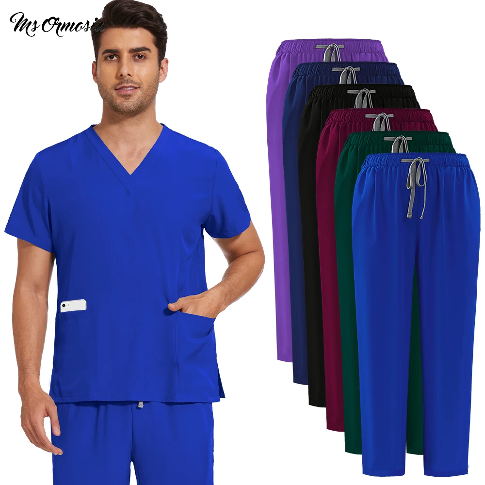Wholesale Unisex Clinical Workwear Medical Nurse Uniforms Doctor Scrubs Set Hospital Working Clothes Dental Surgery Suit Simple
Wholesale Unisex Clinical Workwear Medical Nurse Uniforms Doctor Scrubs Set Hospital Working Clothes Dental Surgery Suit Simple