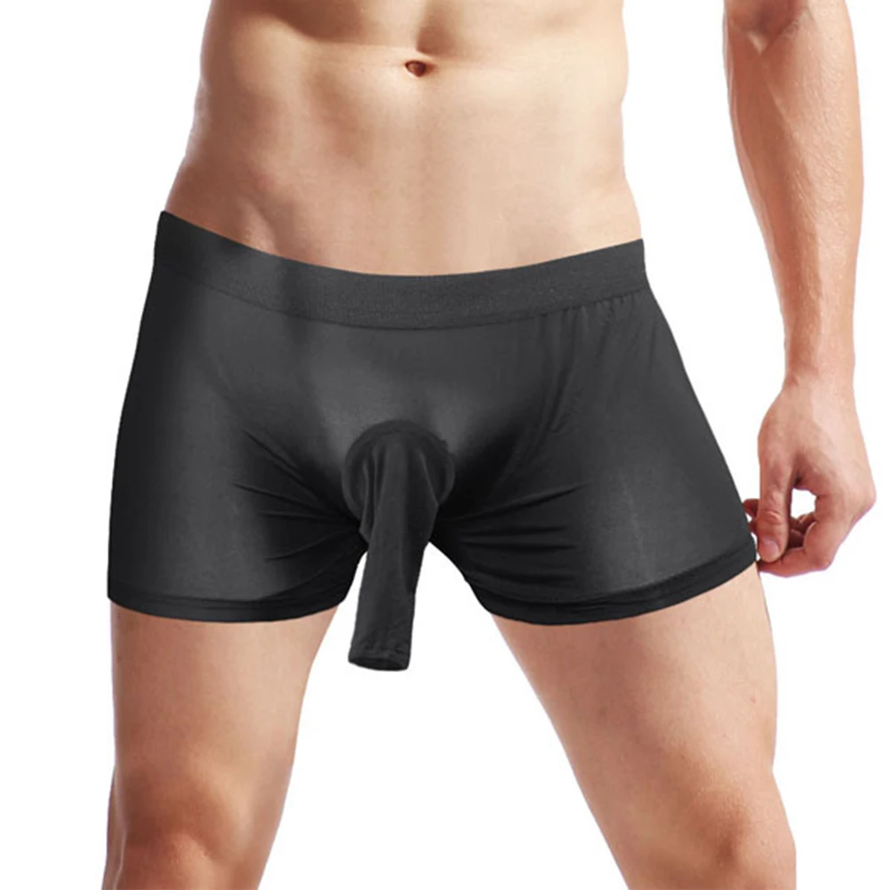 Elephant Nose Trunks Sexy Clothing Length See Through Sexy Short Length Solid Pattern Mens Stretch Boxershorts Underwear
Elephant Nose Trunks Sexy Clothing Length See Through Sexy Short Length Solid Pattern Mens Stretch Boxershorts Underwear