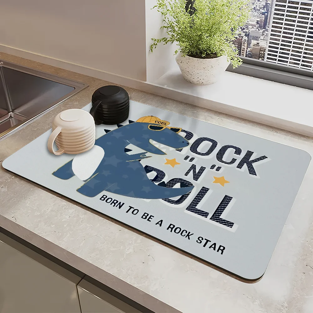 Funny Cartoon Dinosaur Draining Pad Drying Mat For Kitchen Bar Coffee Dishes Rubber Quick Drying Water Absorbent Anti-slip Mat
Funny Cartoon Dinosaur Draining Pad Drying Mat For Kitchen Bar Coffee Dishes Rubber Quick Drying Water Absorbent Anti-slip Mat