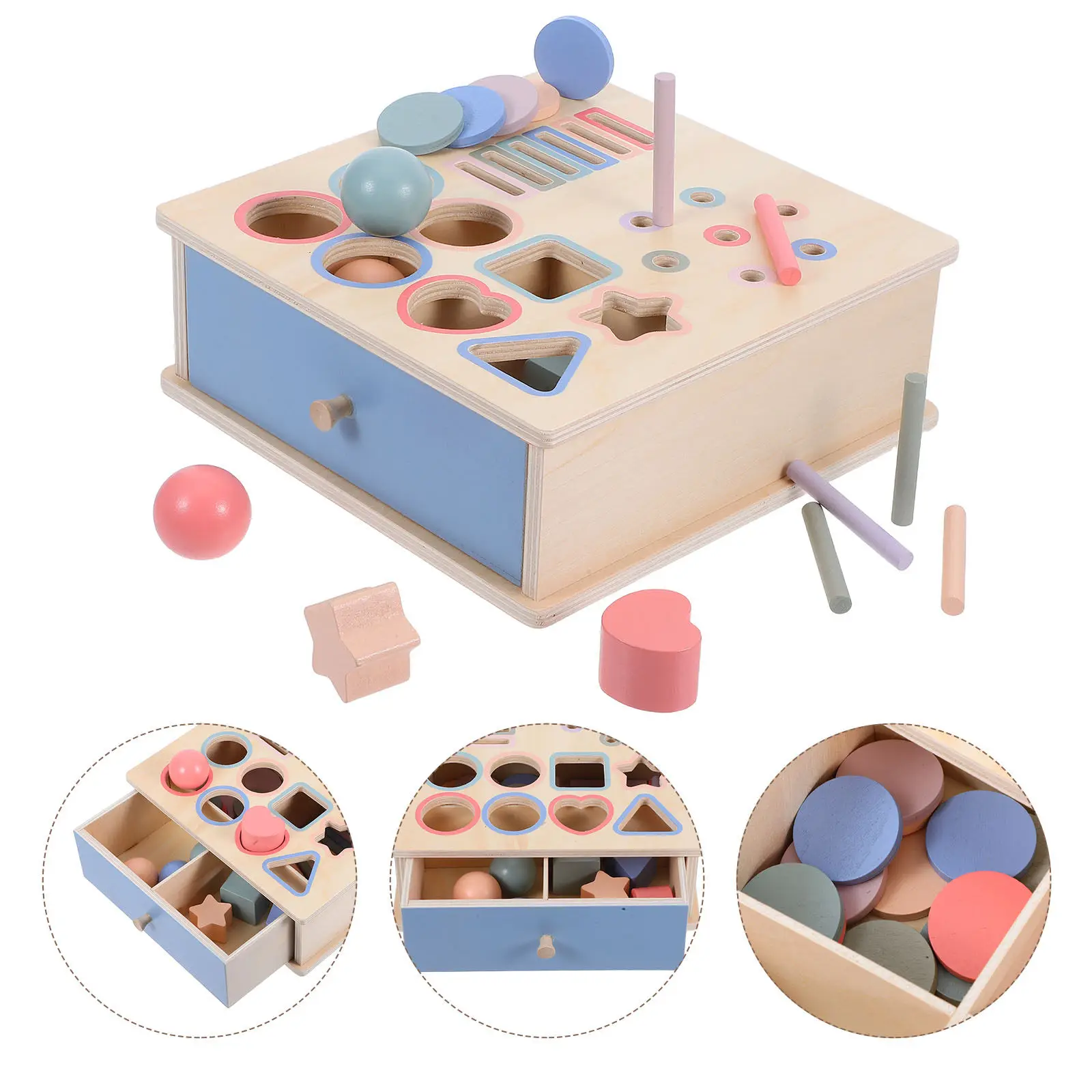 Набор Монтессори: деревянная коробка для сортировки фигур и монет, развивающая головоломка для раннего обучения детей 1-3 лет, развитие когнитивных навыков
Набор Монтессори: деревянная коробка для сортировки фигур и монет, развивающая головоломка для раннего обучения детей 1-3 лет, развитие когнитивных навыков