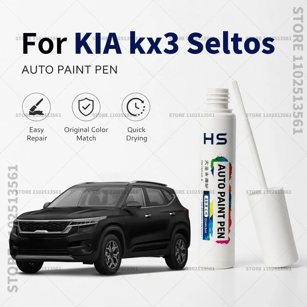 Automotive Touch Up Paint Pen Car Paint Scratch Remover Quick Dry Repair Brush for Vehicle Paint For KIA Kx3 Seltos Black White
Automotive Touch Up Paint Pen Car Paint Scratch Remover Quick Dry Repair Brush for Vehicle Paint For KIA Kx3 Seltos Black White