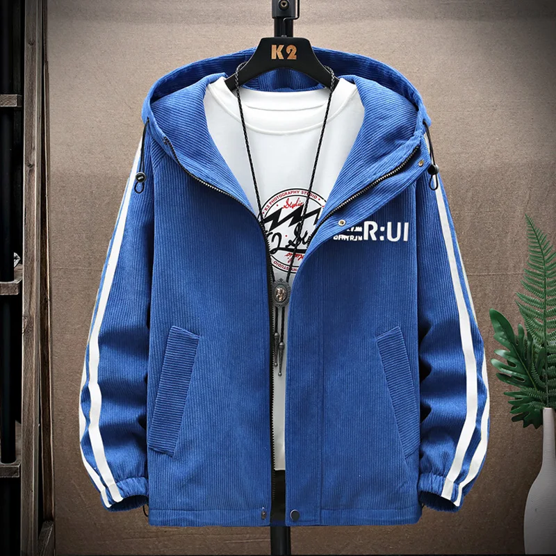 Casual 2023 Spring And Autumn Men's Hooded Jackets Fashion Striped Cotton Loose Coats Streetwear Tops Plus Size M-4XL Clothing
Casual 2023 Spring And Autumn Men's Hooded Jackets Fashion Striped Cotton Loose Coats Streetwear Tops Plus Size M-4XL Clothing