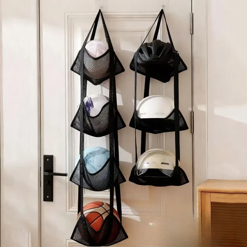 Wall Mounted Ball Storage Hanging Bag Mesh Pockets Organizer for Basketball Soccer Home Garage Sports Equipment Toys Holder
Wall Mounted Ball Storage Hanging Bag Mesh Pockets Organizer for Basketball Soccer Home Garage Sports Equipment Toys Holder