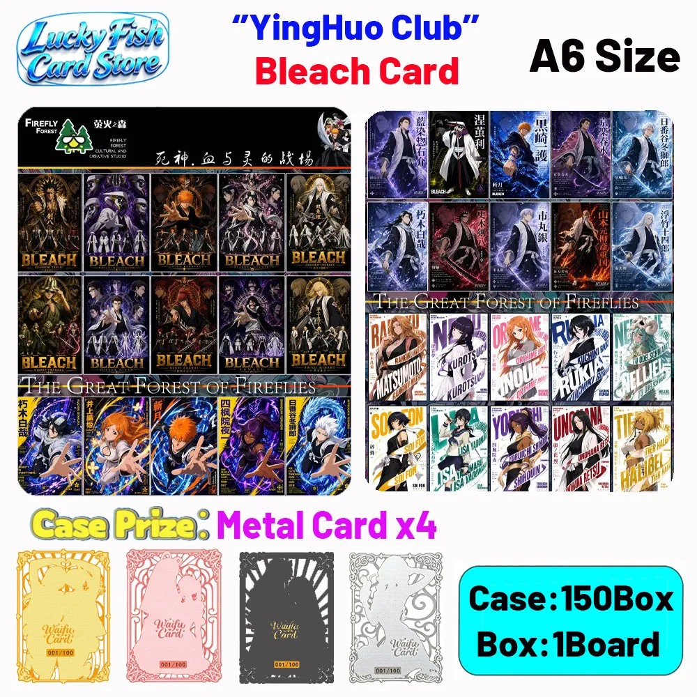 Wholesale 2026 New YingHuo Creative Studio Bleach Cards A6 Size 150 Pieces Acrylic Boards Children's Toys Birthday Gifts
Wholesale 2026 New YingHuo Creative Studio Bleach Cards A6 Size 150 Pieces Acrylic Boards Children's Toys Birthday Gifts