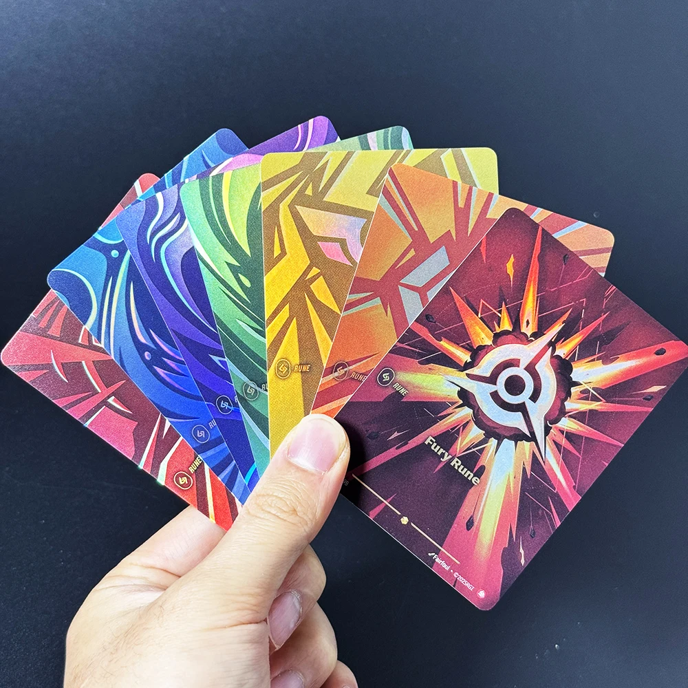 12 видов коллекционных игровых карт Riftbound Proxy League Of Legends Rune: Body Calm, Chaos Fury, Mind Order, DIY, высокое качество
12 видов коллекционных игровых карт Riftbound Proxy League Of Legends Rune: Body Calm, Chaos Fury, Mind Order, DIY, высокое качество