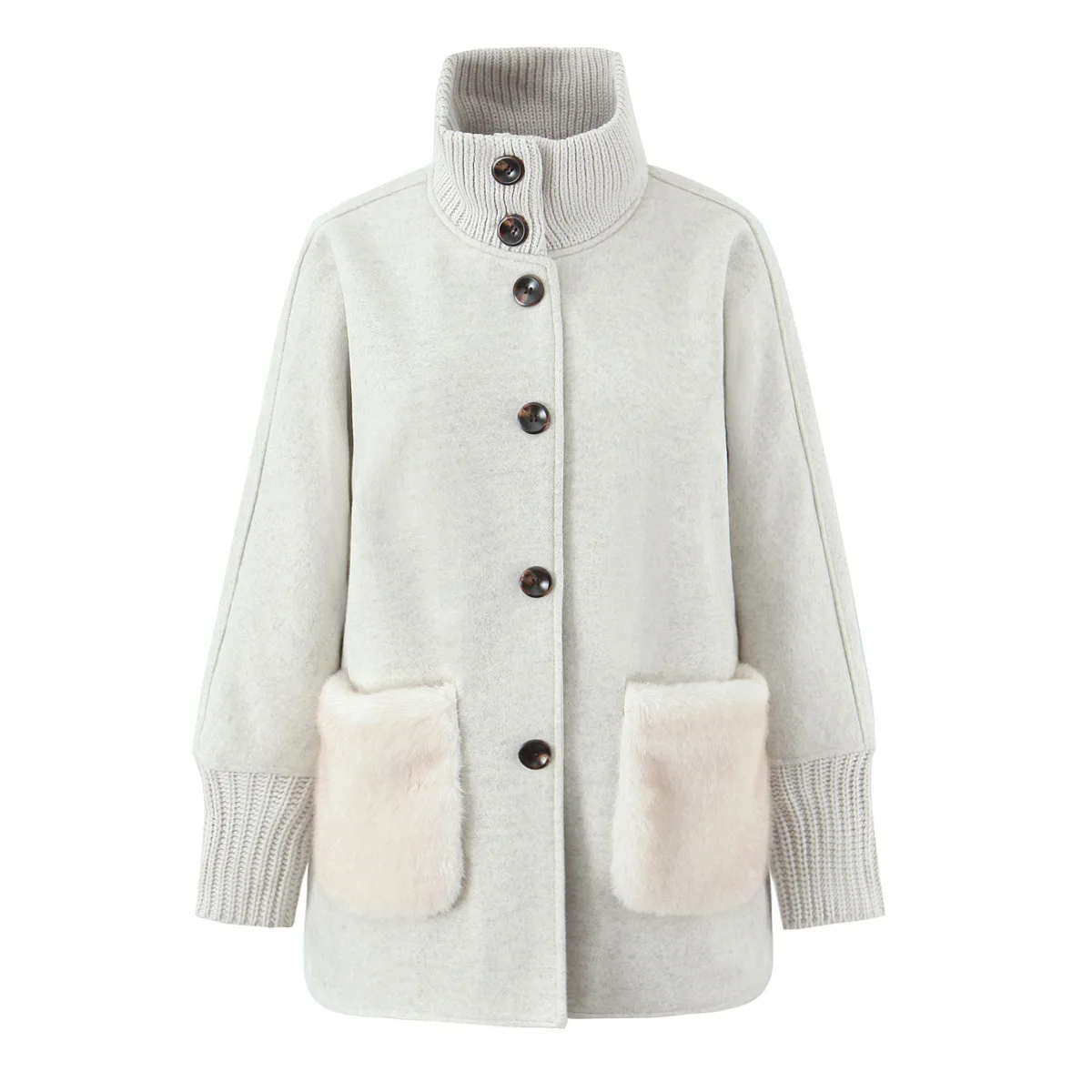 Новое повседневное элегантное вязаное пальто с воротником-стойкой для женщин, стильное, с воротником-стойкой и карманами на манжетах, однобортное, модное, F6CK
Новое повседневное элегантное вязаное пальто с воротником-стойкой для женщин, стильное, с воротником-стойкой и карманами на манжетах, однобортное, модное, F6CK