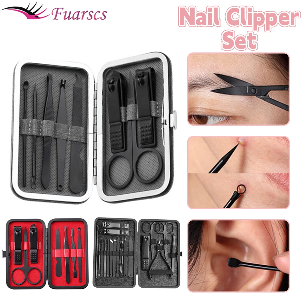 7-18PCS Nail Clipper Set Stainless Steel Manicure Cutter Trimmer Ear Spoon Nail Clipper Professional Pedicure Nail Scissors Tool
7-18PCS Nail Clipper Set Stainless Steel Manicure Cutter Trimmer Ear Spoon Nail Clipper Professional Pedicure Nail Scissors Tool