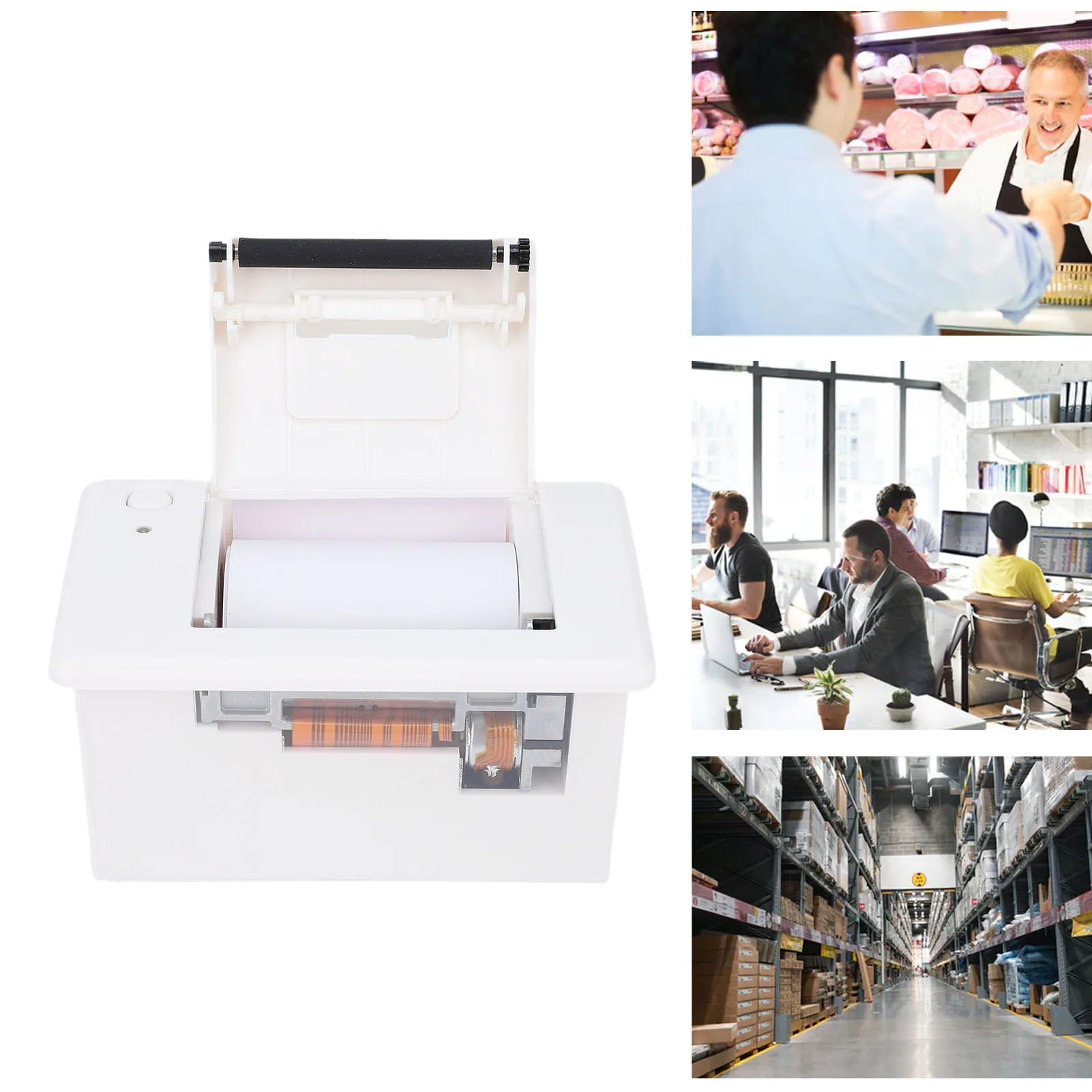 Embedded Thermal Receipt Printer 203dpi Serial Port Microcontroller Secondary Development MCU Printing Module USB TTL 232 BT