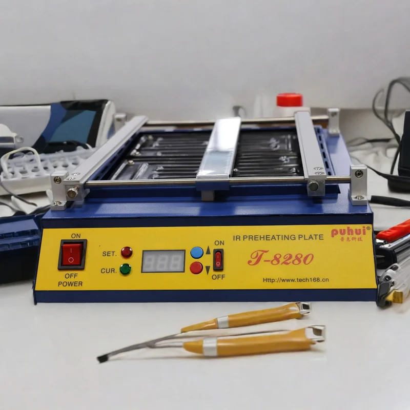 Puhui T-8280 1600W high power PCB Preheater IR Preheating Plate IR-Preheating Oven PID Intelligent Temperature Solder Repair
Puhui T-8280 1600W high power PCB Preheater IR Preheating Plate IR-Preheating Oven PID Intelligent Temperature Solder Repair
