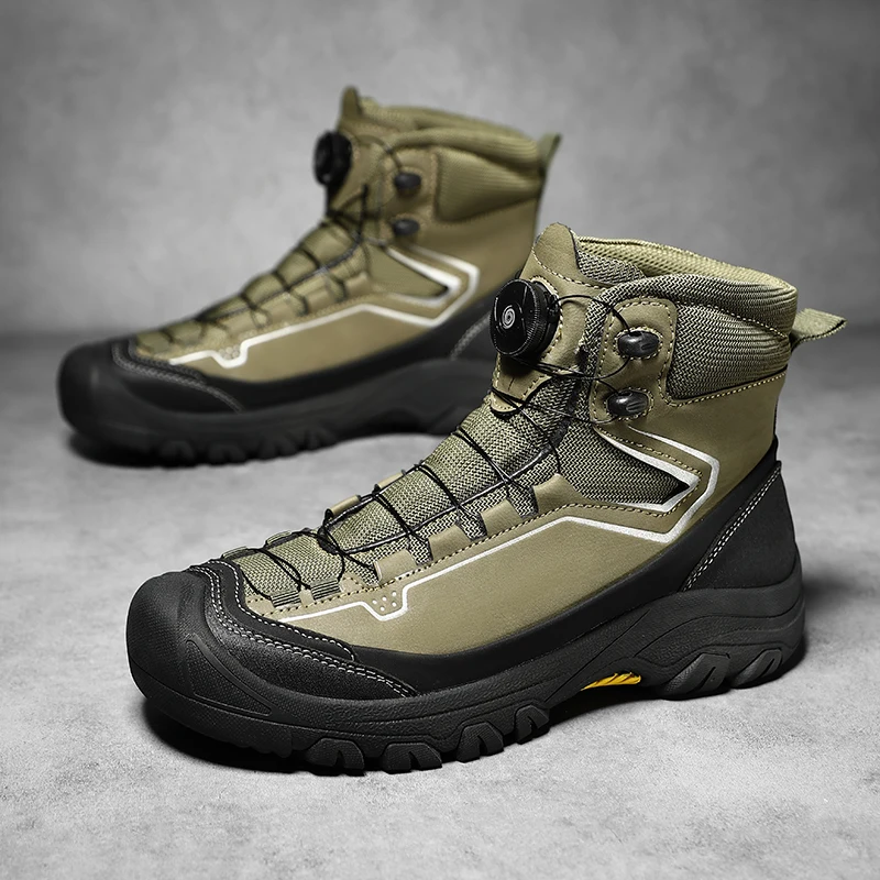 Outdoor Mountaineering Work Boots for Men: 2025 New Big Yellow Boots, High-Top Height-Increasing British Style Durable Work Shoe
Outdoor Mountaineering Work Boots for Men: 2025 New Big Yellow Boots, High-Top Height-Increasing British Style Durable Work Shoe