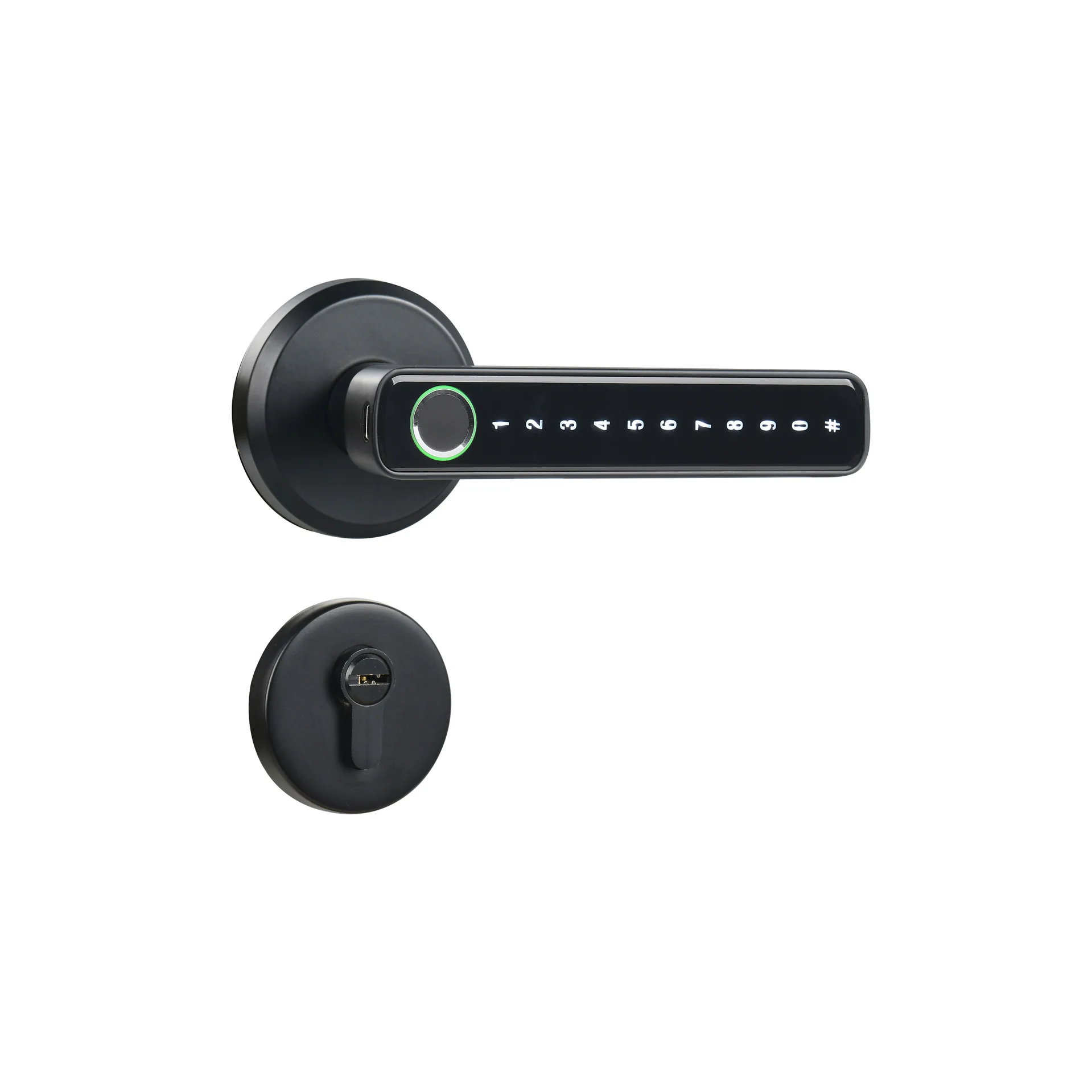 Top Sales Smart Door Handle Lock Bluetooth Password Keyless Black Door Handles Interior Smart Security Door Handle
Top Sales Smart Door Handle Lock Bluetooth Password Keyless Black Door Handles Interior Smart Security Door Handle