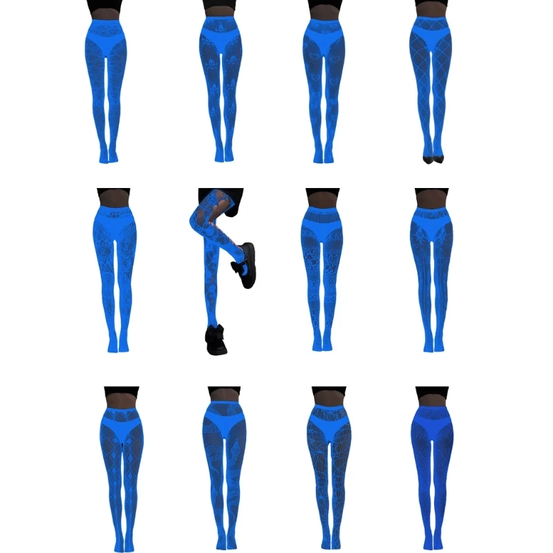 Blue Glowing Fishnet Pantyhose for Halloween Patterned Mesh Tights Stockings Dropship
Blue Glowing Fishnet Pantyhose for Halloween Patterned Mesh Tights Stockings Dropship