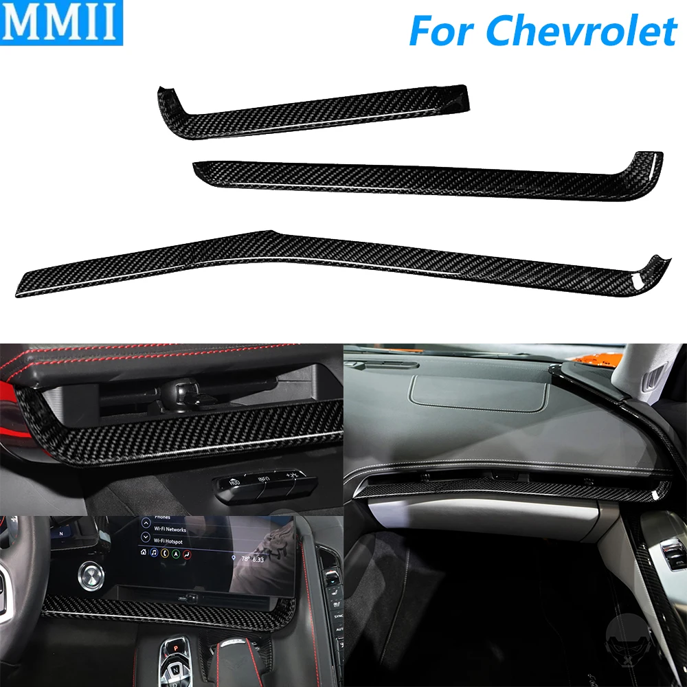 For Chevrolet Corvette C8 Z51 Z06 2020-2025 Real Dry Carbon Fiber Central Control Dashboard Air Vent Cover Trim Car Accessories
For Chevrolet Corvette C8 Z51 Z06 2020-2025 Real Dry Carbon Fiber Central Control Dashboard Air Vent Cover Trim Car Accessories