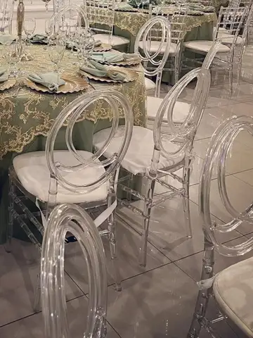 56pcs)new design Transparent chiavari clear chair crystal wedding party 103
