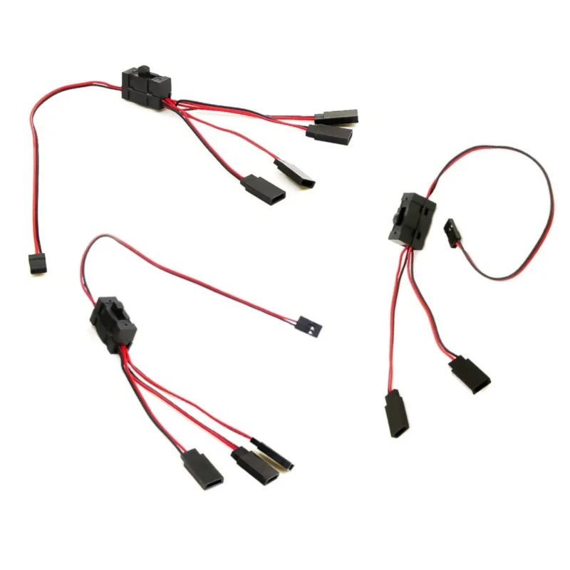 Y Cable 1 To 2 / 1 To 3 / 1 To 4 With Switch Servo Extension Cable LED Light Control For JR Futaba RC Model Car Universal Parts
Y Cable 1 To 2 / 1 To 3 / 1 To 4 With Switch Servo Extension Cable LED Light Control For JR Futaba RC Model Car Universal Parts