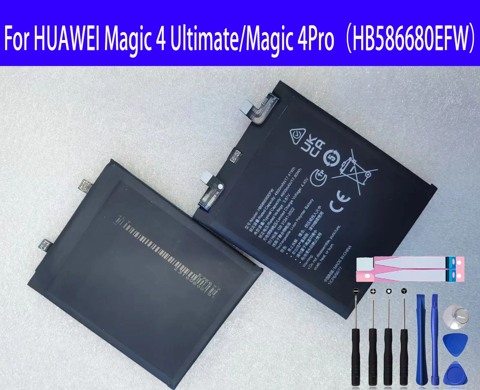 100% оригинальный новый запасной аккумулятор HB586680EFW для HUAWEI Magic 4 Ultimate /Magic 4Pro аккумулятор для телефона + Инструменты
100% оригинальный новый запасной аккумулятор HB586680EFW для HUAWEI Magic 4 Ultimate /Magic 4Pro аккумулятор для телефона + Инструменты