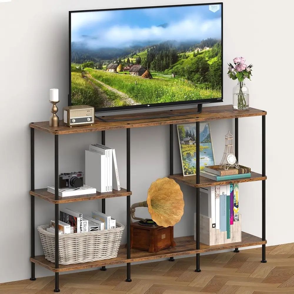3-Tier Wooden TV Stand for 50 Inch TVs with Storage Shelves - Ideal for Living Room and Bedroom in Brown
3-Tier Wooden TV Stand for 50 Inch TVs with Storage Shelves - Ideal for Living Room and Bedroom in Brown