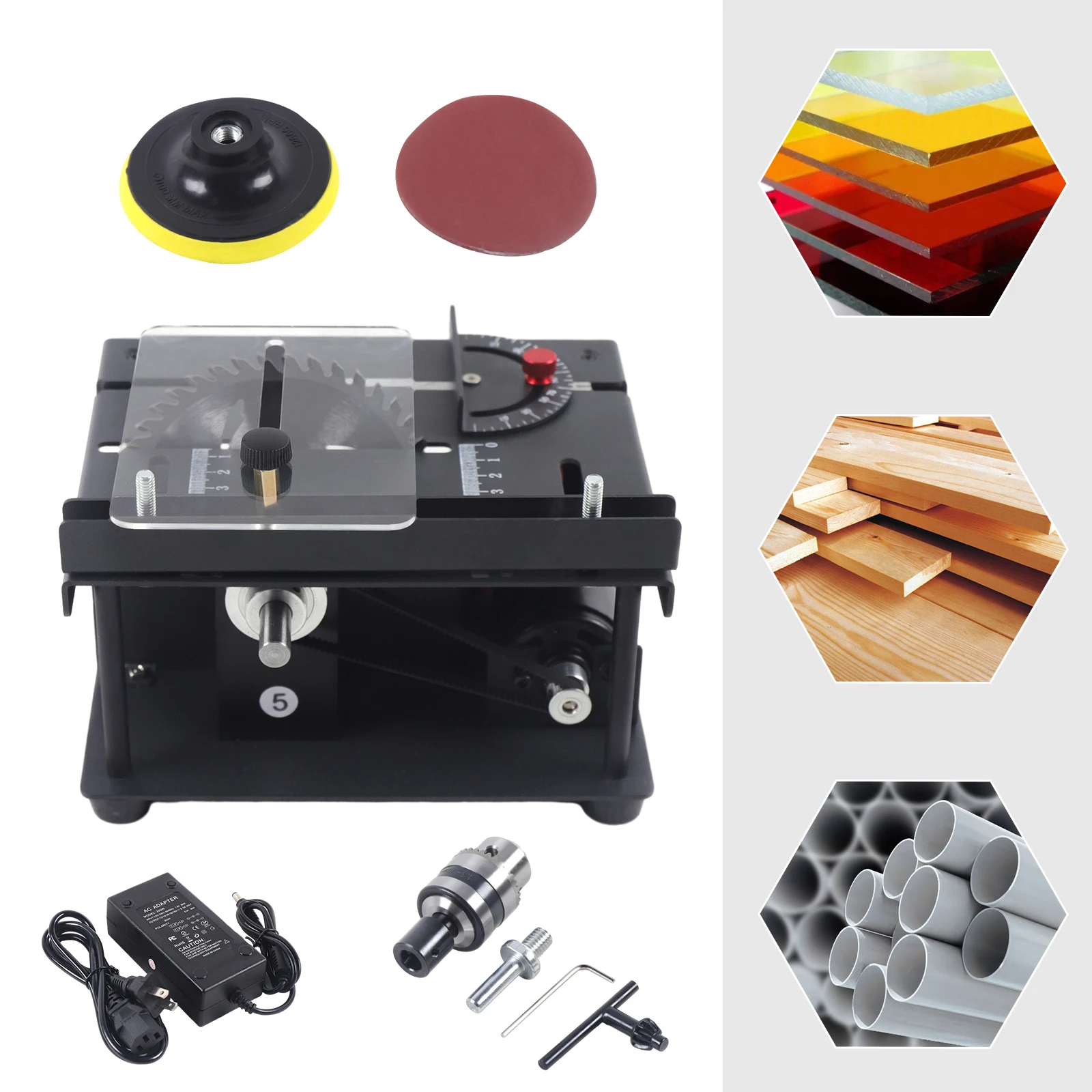 200W Multifunctional Electric Sawing Machine 7 Gears Adjustable Table Saw Pure Copper Motor for Cutting Grinding Polishing Black 
200W Multifunctional Electric Sawing Machine 7 Gears Adjustable Table Saw Pure Copper Motor for Cutting Grinding Polishing Black
