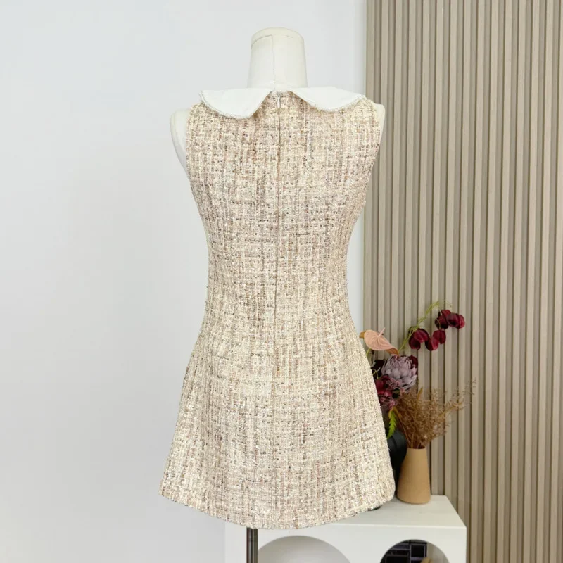 Женское модное роскошное летнее платье с бисером 2021, милое сексуальное вечернее платье, корейские милые твидовые короткие платья с небольшим ароматом
Женское модное роскошное летнее платье с бисером 2021, милое сексуальное вечернее платье, корейские милые твидовые короткие платья с небольшим ароматом