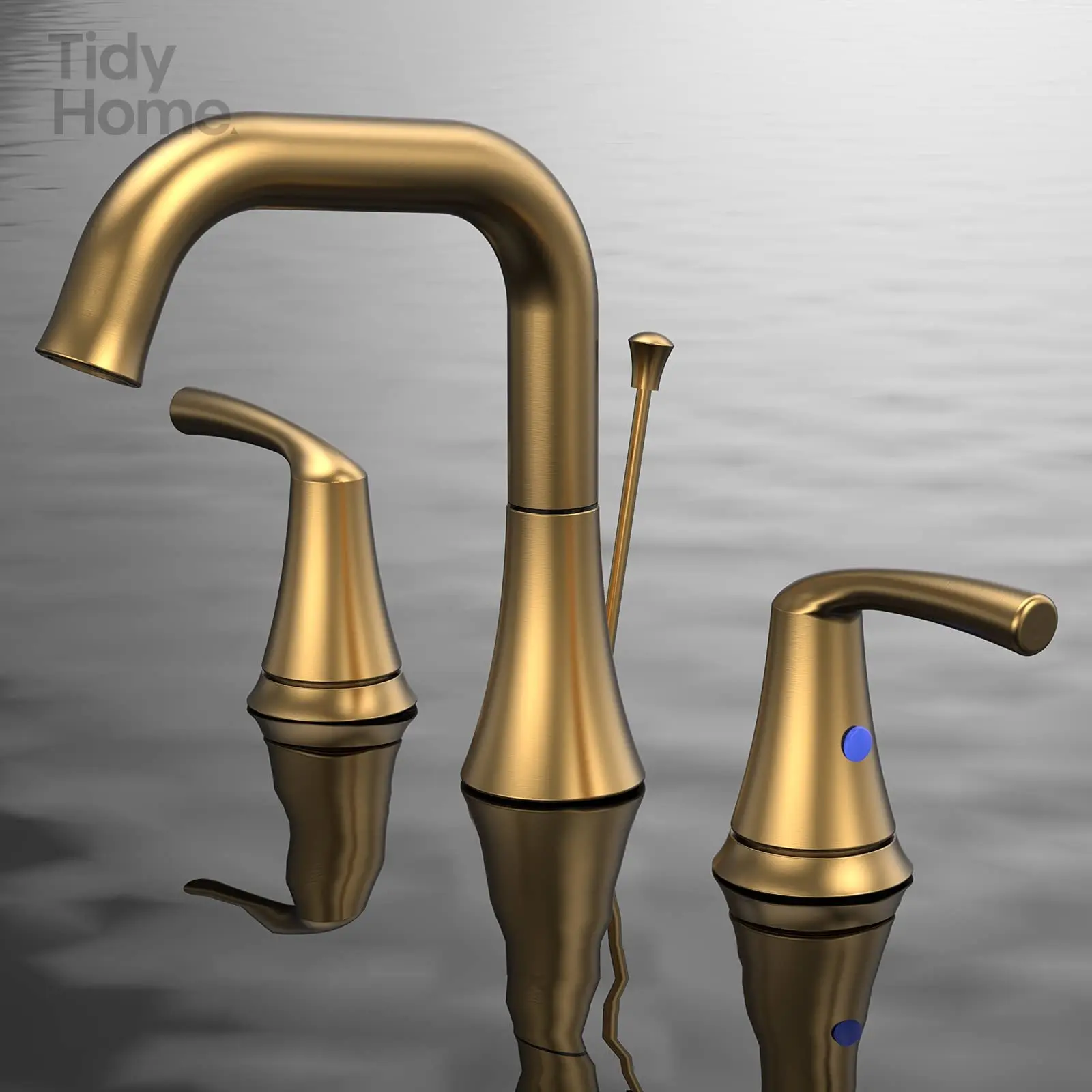 Bathroom Faucet 3 Hole - Bathroom Sink Faucet 2-Handle 3-Hole, Brushed Gold Widespread 8 Inch Bathroom Faucet with Pop Up Drain
Bathroom Faucet 3 Hole - Bathroom Sink Faucet 2-Handle 3-Hole, Brushed Gold Widespread 8 Inch Bathroom Faucet with Pop Up Drain