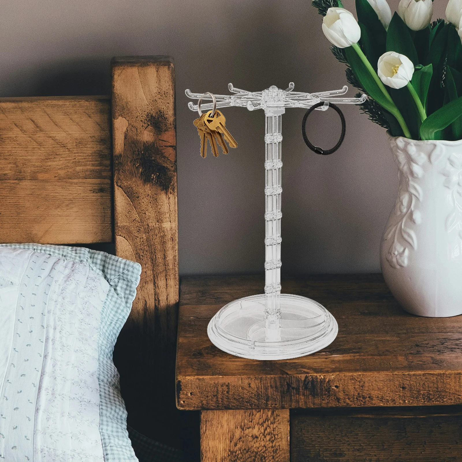 Jewelry Storage Rack Earrings Organizer Hanging Racks for Display Stand Holder Plastic Hair Accessories Desktop
Jewelry Storage Rack Earrings Organizer Hanging Racks for Display Stand Holder Plastic Hair Accessories Desktop