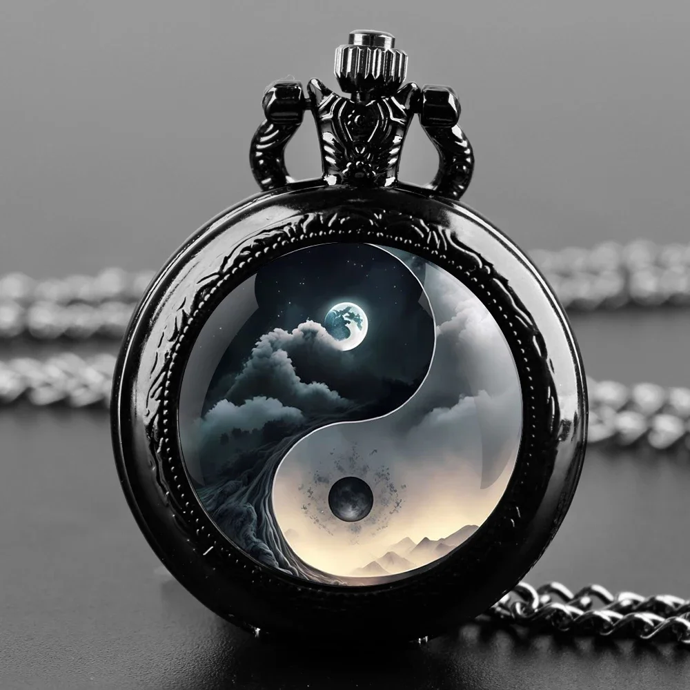Creative Moon and Sun Yin and Yang Quartz Pocket Watch for Women Men Necklace Clock Chain Pendant Kids Pocket Watch Jewelry Gift
Creative Moon and Sun Yin and Yang Quartz Pocket Watch for Women Men Necklace Clock Chain Pendant Kids Pocket Watch Jewelry Gift