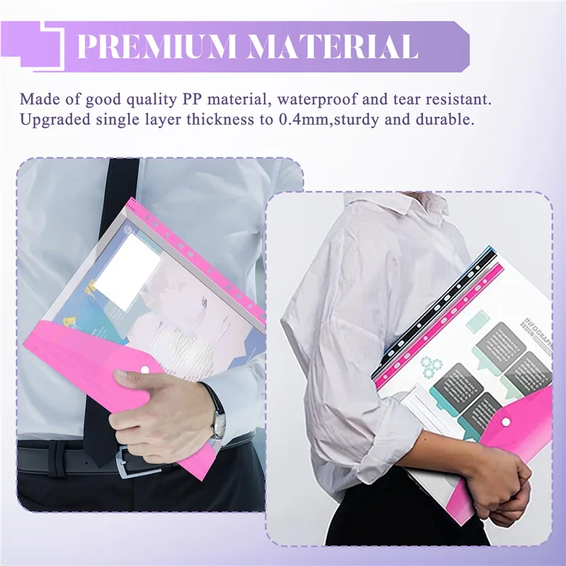 Sensitive 12Pack A4 Plastic File Folder,Expandable A4 Expandable Punched Pockets For A4 Folders,With Snap Closure And Label Pock
Sensitive 12Pack A4 Plastic File Folder,Expandable A4 Expandable Punched Pockets For A4 Folders,With Snap Closure And Label Pock