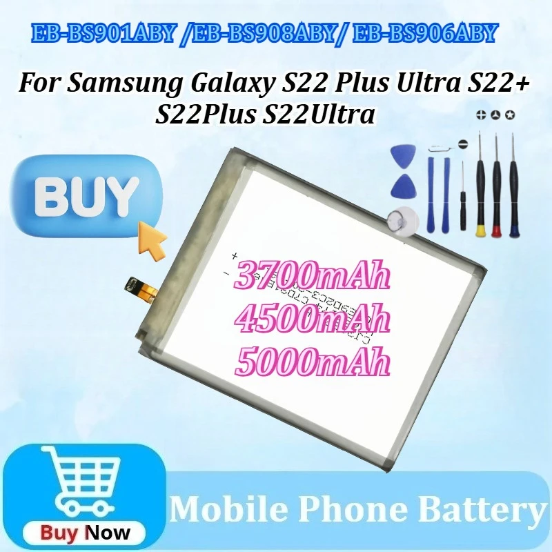 EB-BS901ABY EB-BS908ABY EB-BS906ABY Mobile Phone Battery for Samsung Galaxy S22 Plus/Ultra S22+ S22Plus S22Ultra with Tools
EB-BS901ABY EB-BS908ABY EB-BS906ABY Mobile Phone Battery for Samsung Galaxy S22 Plus/Ultra S22+ S22Plus S22Ultra with Tools